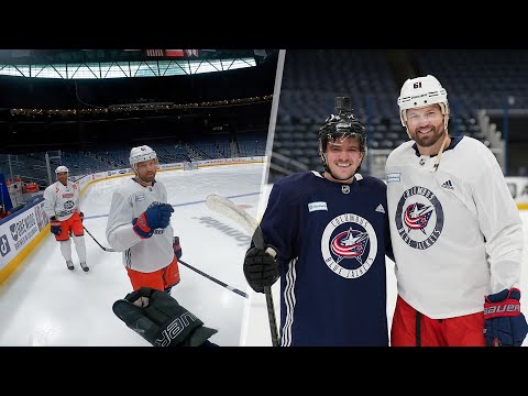 PLAYING HOCKEY VS. RICK NASH...