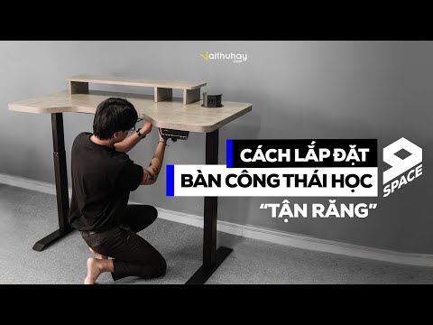 Bàn nâng hạ tự động Ergonomic Desk 9SPACE - Tinh tế & Tận tâm