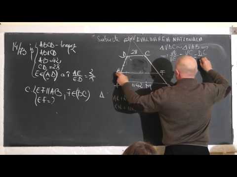 1/2 Lectia 1466 - Trapez Teorema fundamentala a asemanarii Rapoarte si proportii - Clasa 8