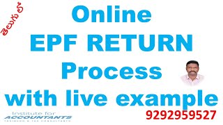 #epfreturns #epfo # ECR monthly returns # online EPF returns filing process