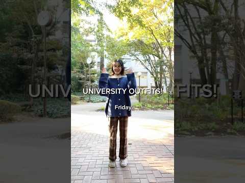 【目白大学】UNIVERSITY OUTFITS!大学生の通学コーデってどんな感じ？#1週間コーデ #通学コーデ #大学生コーデ #目白大学