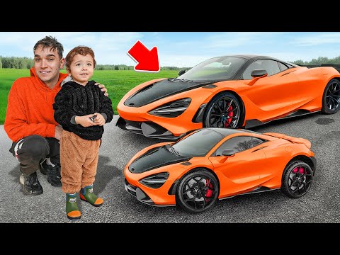 Surprising our BABY With Mini Twin McLaren 765LT!