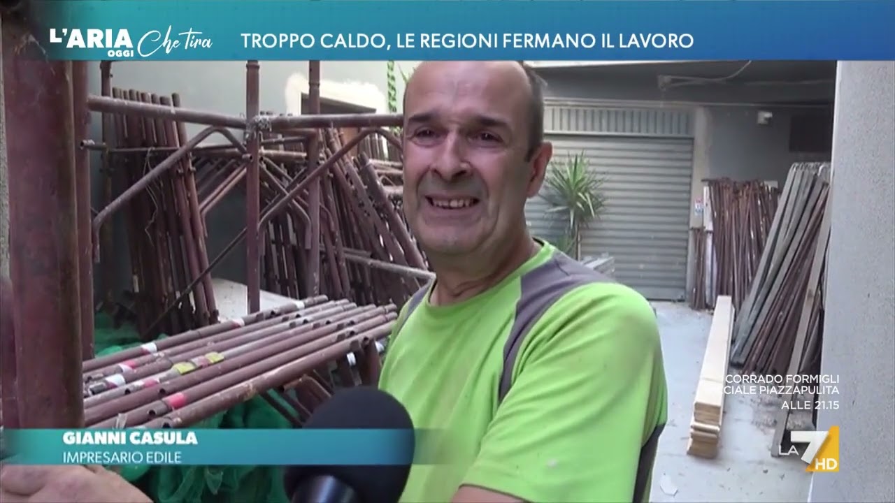 Troppo caldo, le regioni fermano il lavoro