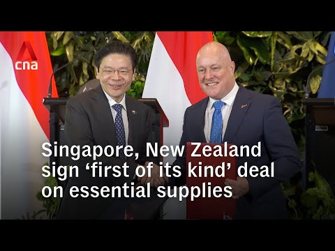 Singapore and New Zealand sign deal to trade essential goods in times of crisis