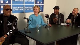 Watch Stevie Wonder Serenade Hillary Clinton on Her 69th Birthday