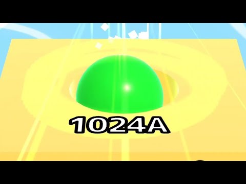 Yellow 1024A Tile | 2048 | Ball Run 2048 SUPER RARE MOMENTS (SECRET BALLS) #cutiepie22yt