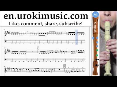How to Play Recorder G. OneRepublic - Counting Stars Part#1 Melody School Learn Class Course