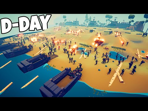 The NEW TABS D DAY Defenses are EPIC! - New TABS Map Creator Update!