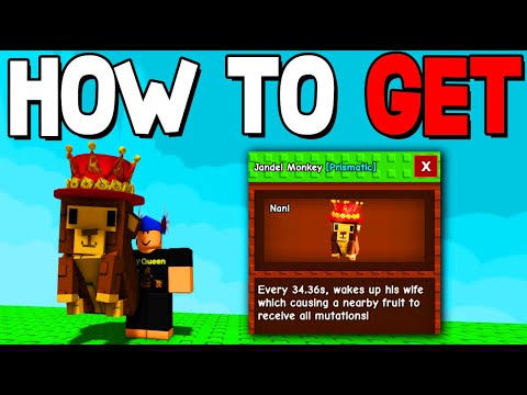 HOW TO GET JANDEL MONKEY PET & SHOWCASE in GROW A GARDEN! ROBLOX