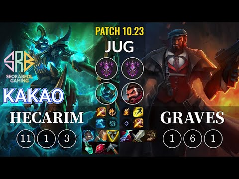 SRB KaKAO Hecarim vs Graves Jungle - KR Patch 10.23