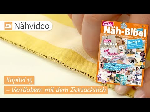 Sewing video: Overlocking with the zigzag stitch – Chapter 15 (Sewing Bible Vol. 1)