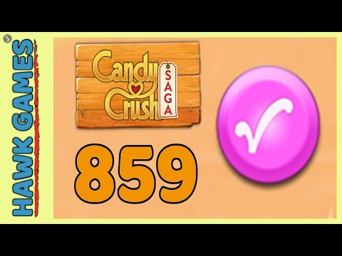 Candy Crush Saga Level 859 Hard (Candy Order level) - 3 Stars Walkthrough, No Boosters