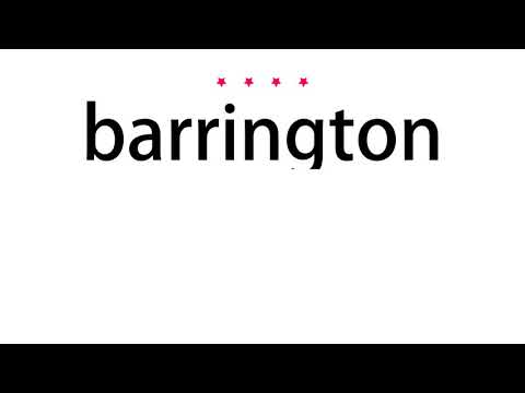 How to pronounce barrington - Vocab Today