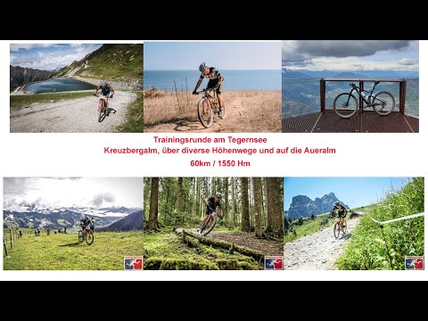 Tegernsee Kreuzbergalm, Trail und Aueralm - Mountainbike Trainingsrunde