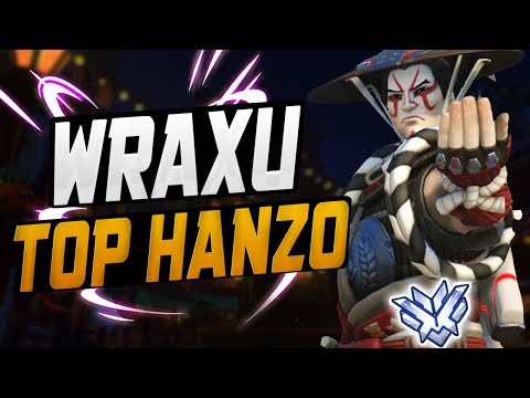WRAXU WORLD RANK #1 HANZO! CARRY HANZO! [ OVERWATCH SEASON 11 TOP 500 ]