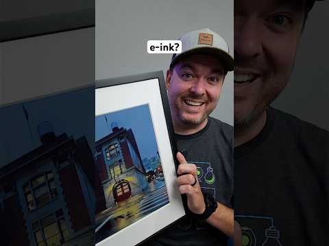E-ink picture frame with NO wire! 😮