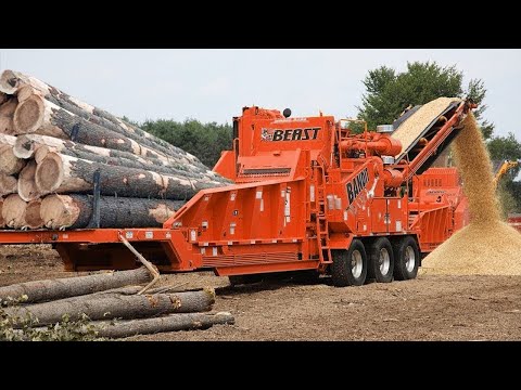 Dangerous Fastest Wood Chipper Machines Technology, Incredible Tree Shredder Working and Woodworking