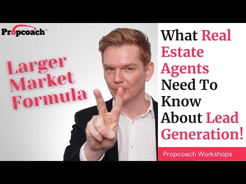 What Real Estate Agents Need To Know About Lead Generation! (Larger Market Formula)