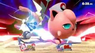 【スマブラSP】素早いゲッコウガ相手に歌ってねむるプリンが強可愛すぎるｗ