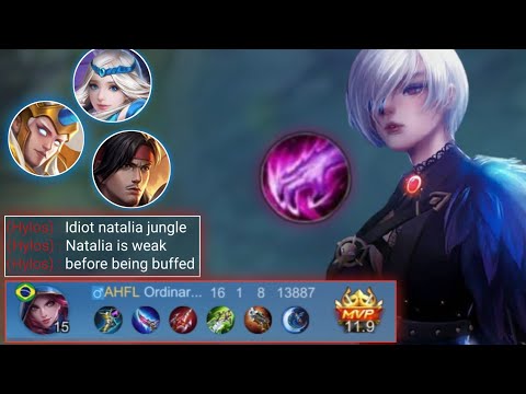 HOW TO EASILY TO COUNTER META HEROES USING NATALIA JUNGLE | Top 1 Global Natalia Build - MLBB