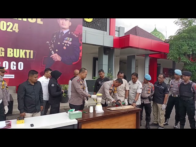 Polres Ponorogo, Pemusnahan Barang Bukti