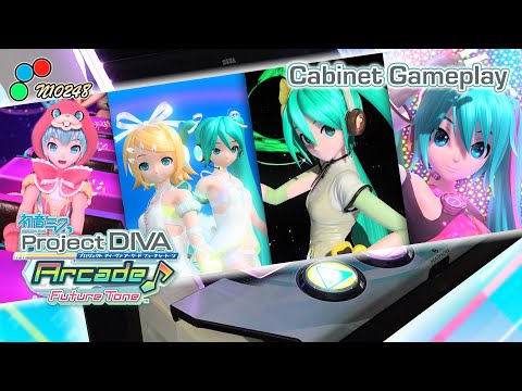 Hatsune Miku Project DIVA Arcade Future Tone Cabinet Gameplay, LOL, Promise, Weekender, Freely