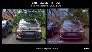 Led Flicker Suppression - Real car test