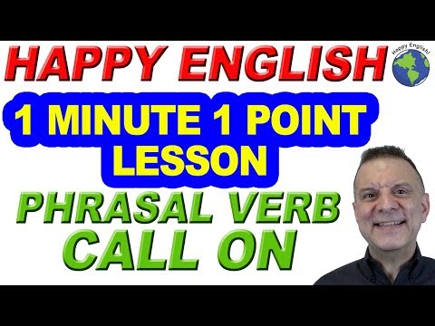 Phrasal Verb CALL ON - 1 Minute, 1 Point English Lesson