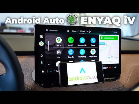 Skoda ENYAQ iV 2021 Android Auto Demonstration Multimedia System