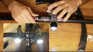 Flashlight Bicycle Light Mount (Using an InnerTube)