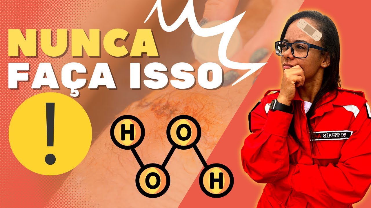 ÁGUA OXIGENADA EM FERIDA - Entenda!