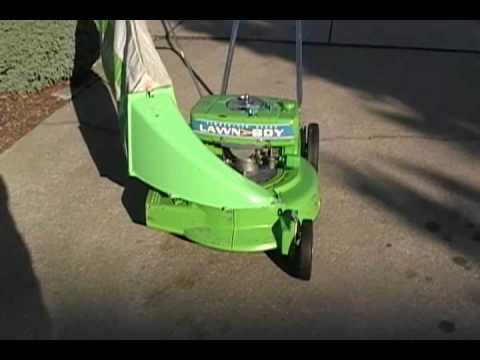 1964 lawn boy model 5232 bricktop with bagger