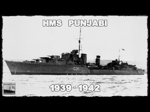 HMS PUNJABI - CONSTRUÇÃO AO NAUFRÁGIO