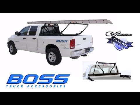 The Boss Pickup Truck Window Guard & Flip Rack