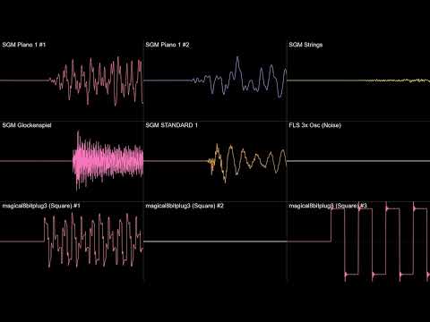 Undertale OST: 093 - Menu (Full) (Oscilloscope View)