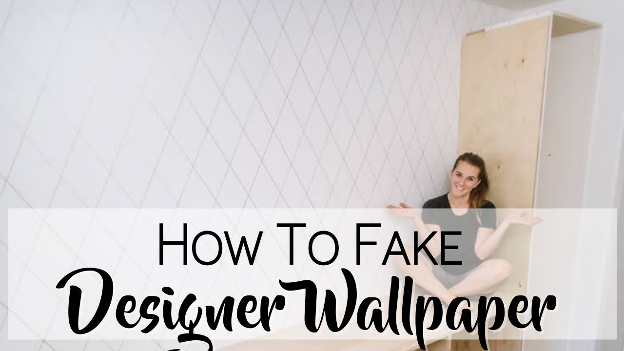 FAUX WALLPAPER DIY with a sharpie!
