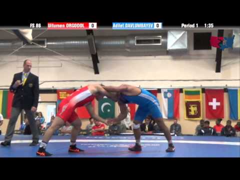 86 KG SF - Uityumen Orgodol (MGL) vs Adilet Davlumbayev (KAZ)
