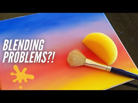 SECRET to BLENDING Acrylic Paint the FUN WAY🎨Tips & Tricks for EASY Blending👌How to blend acrylics
