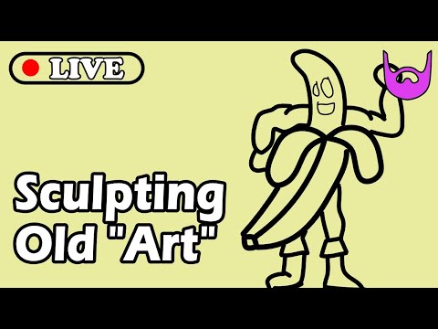 Sculpting an Old Character | Blender 2.8 | Live Sculpting