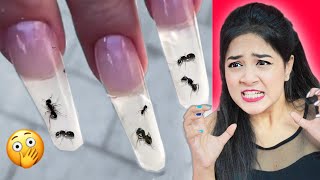 Reacting to *Weirdest* NAIL ARTs That Make You *Crazy* 😱🤪 *OMG* Reaction 🤯