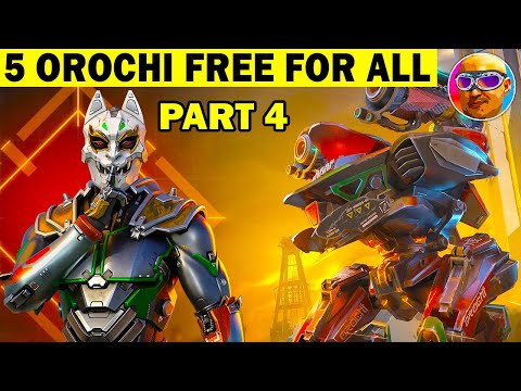 FIVE OROCHI KILL EVERYONE! combat mode - FREE FOR ALL! PART 4 - WAR ROBOTS REMASTERED