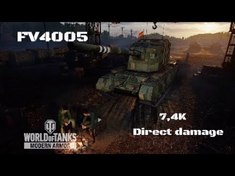 FV4005 in Gran muralla:7,4K Direct damage :Wot console - World of Tanks console