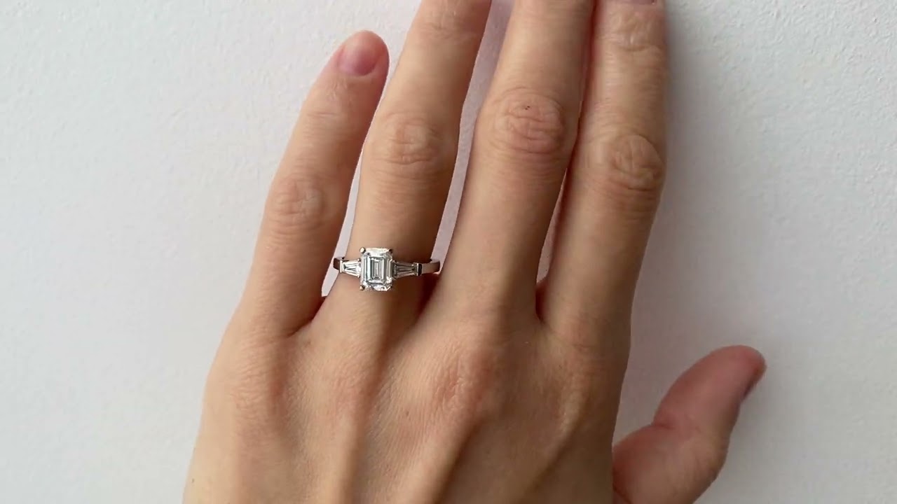 1.17 carat Emerald Cut Diamond Ring