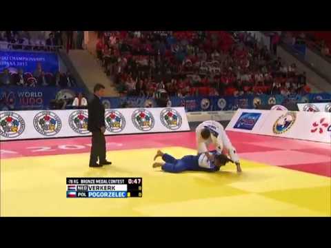 Marhinde Verkerk vs Daria Pogorzelec World Judo Championships 2015