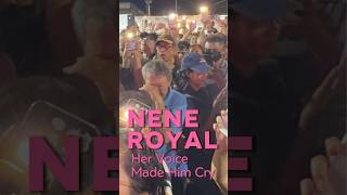 As I turned the camera, I saw this man crying. The power of her voice #NeneRoyal #Queen #emotional