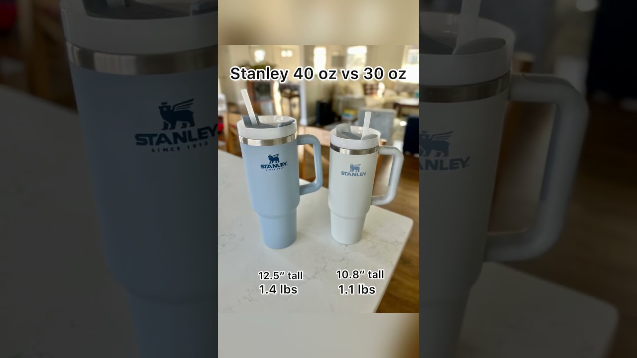 A few key differences between the Stanley 40 oz and 30 oz tumbler #waterbottle #stanleycup #stanley