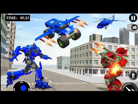 US MILITARY ROBOT TRANSFORM || ANDROID IOS GAMEPLAY | LA LA GAMES