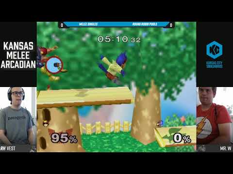 KC Arcadian SSBM - RH | Vest (C. Falcon) Vs. Mr. W (Falco) - Pools