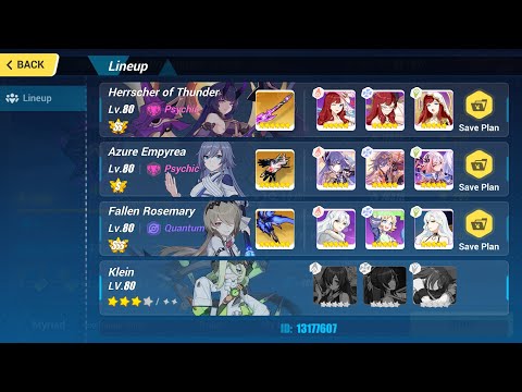 HI3 SEA [EX Abyss] Nirvana D446: BKE 724 pts - HT(SS0) AE(S0) FR, 3* Klein ELF