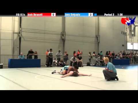 Josh Bennett vs. Joey Delgado at 2013 Junior Nationals - FILA - FS
